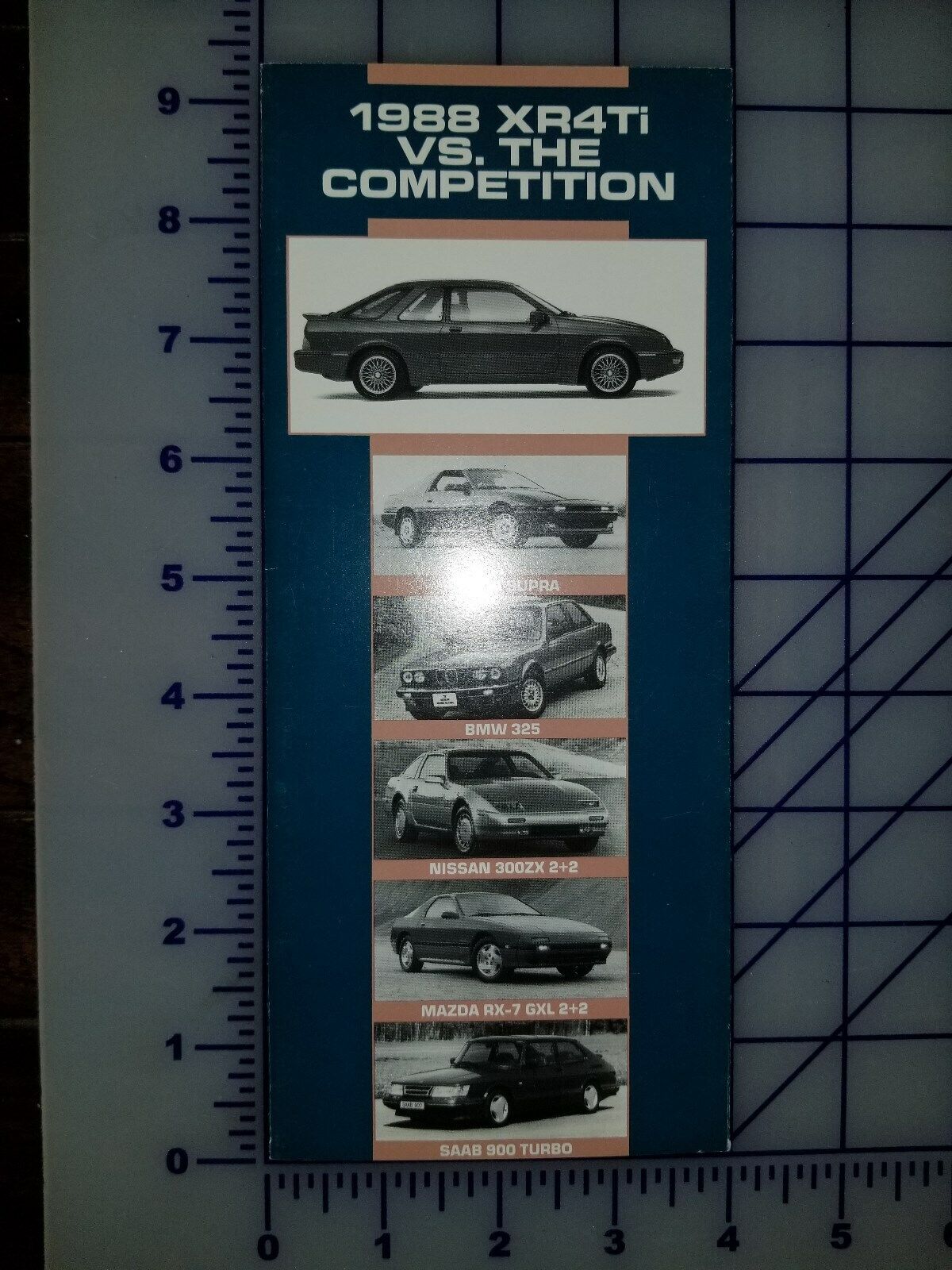 1988 Ford Merkur XR4Ti vs Competition Brochure Folder 