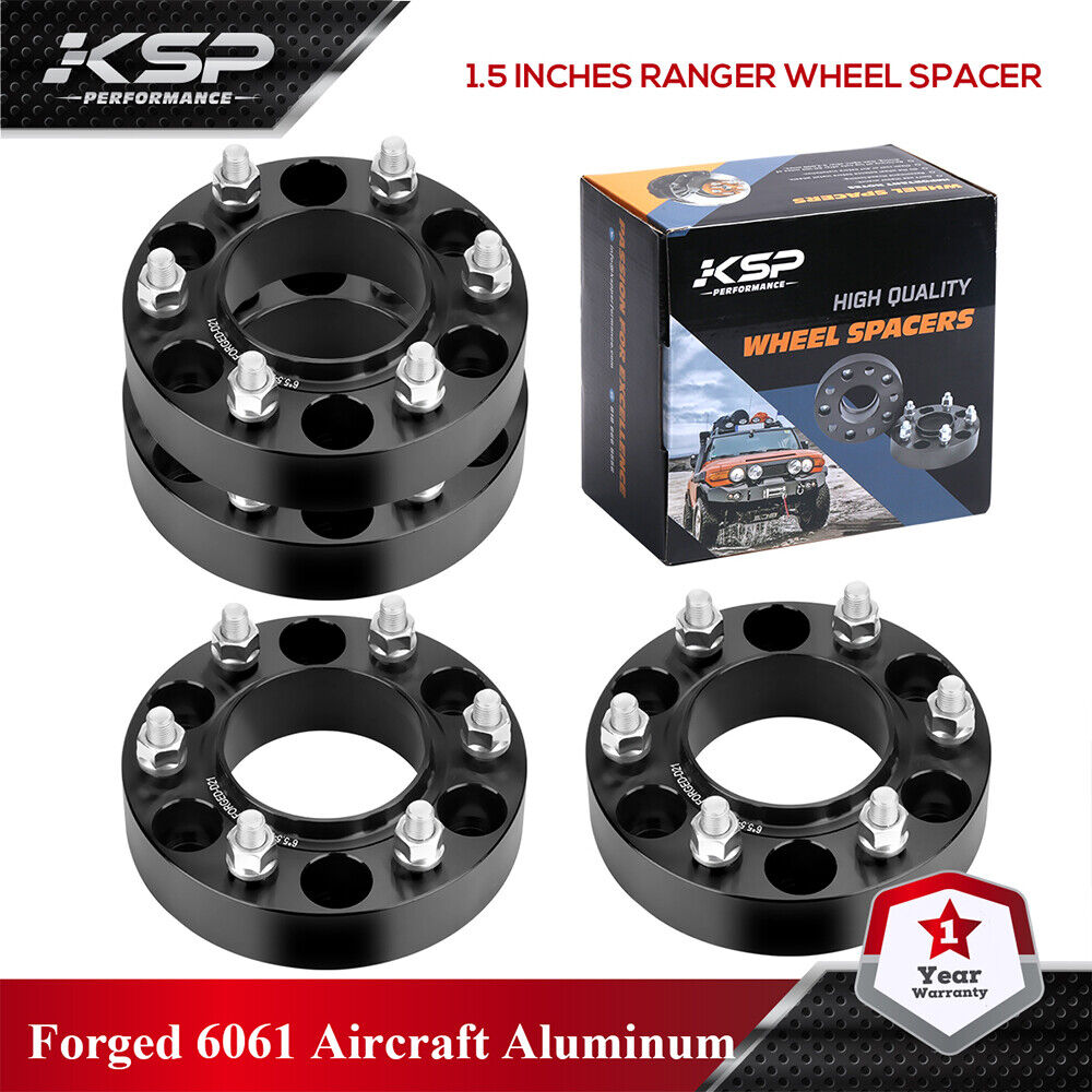 4pc 6x5.5 Hub Centric Wheel Spacers For Ford Ranger 2019-2021 Bronco 2021-2022