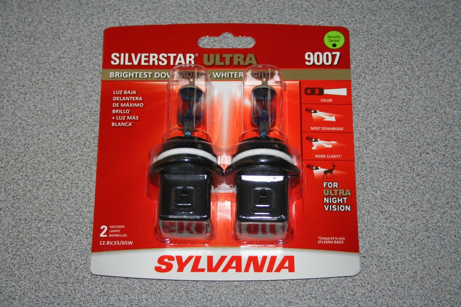 Sylvania Silverstar ULTRA 9007 Pair Set High Performance Headlight 2 Bulbs NEW