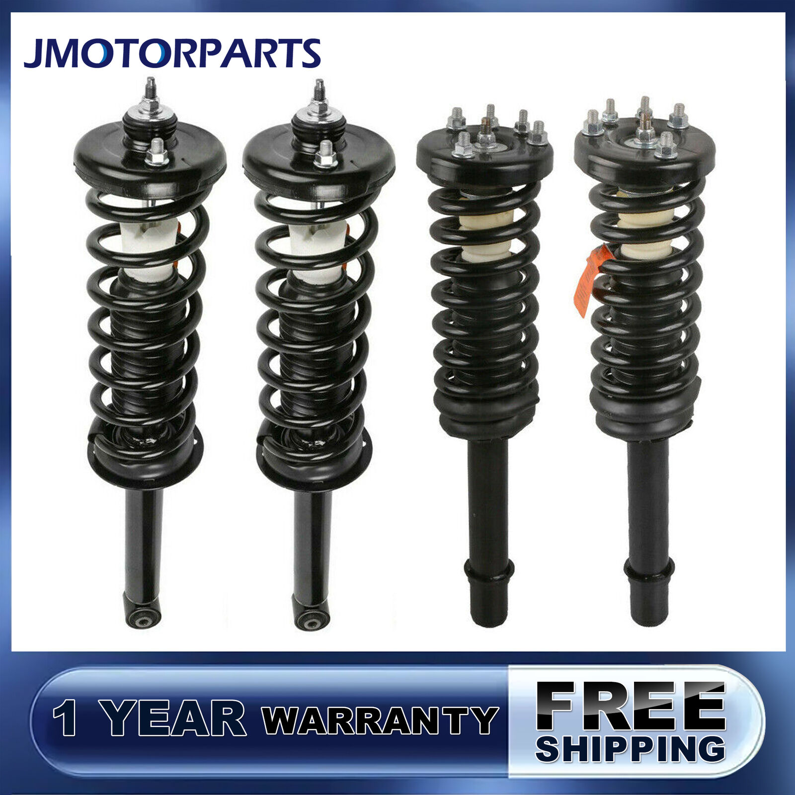 Set(4) Front + Rear Complete Struts For 2003 2004 2005 2006 2007 Honda Accord