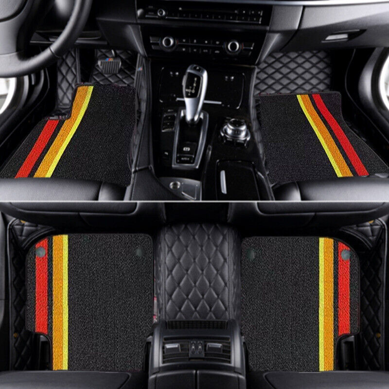 For FIAT All Models Luxury Leather Car Mats Custom Carpet All Weather Auto Pads