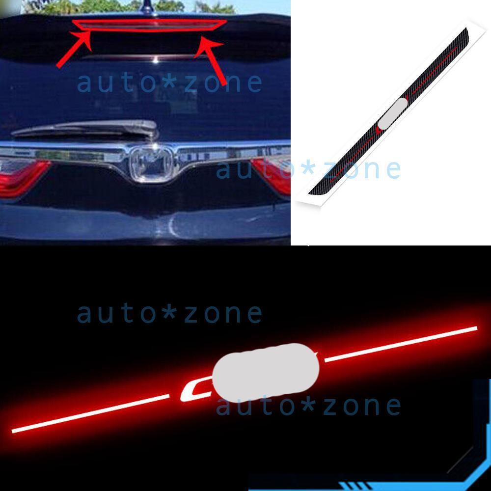 For Honda CR-V 2017-2022 Carbon Fiber Leather Tail High Brake Light Sticker Trim
