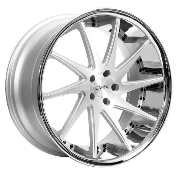 Fit Mercedes 20 Staggered Azad Wheels AZ23 Silver Machined Popular Rims