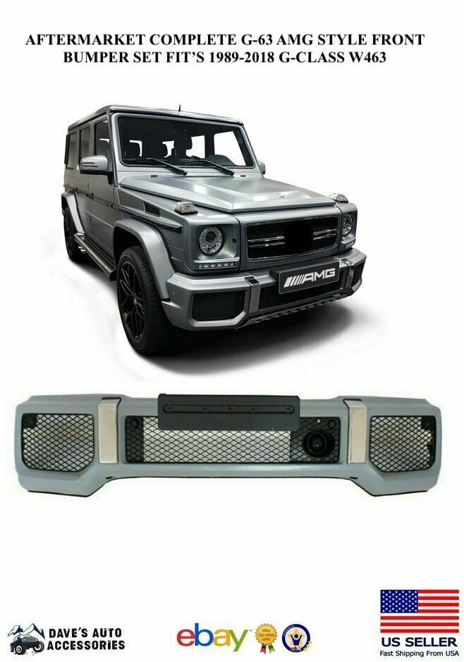 AFTERMARKET G63 FRONT BUMPER COVER KIT FIT\'S 90-18 G-WAGON AMG G-CLASS W463 G55
