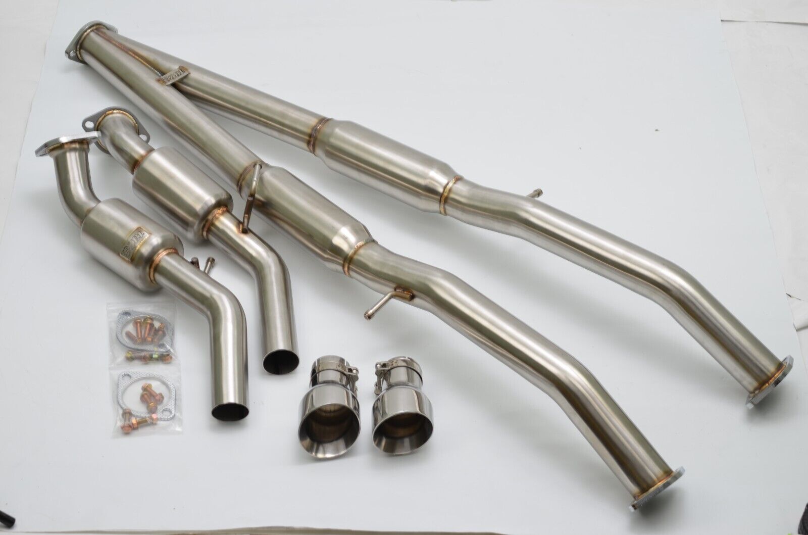 1320 Performance Exhaust System & Midpipe w/Polish Tips For 16-20 Infiniti Q50
