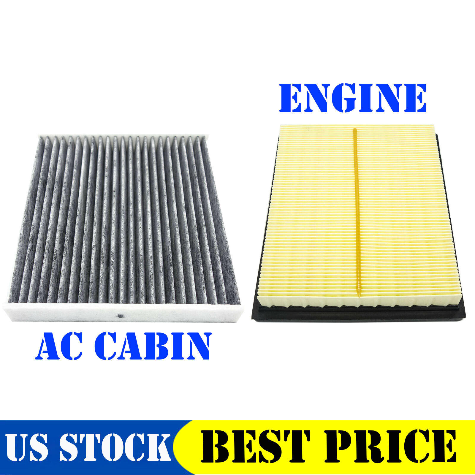 NEW Set Engine & Cabin Air Filter For PRIUS CT200H NX300h 17801-37020 C35667