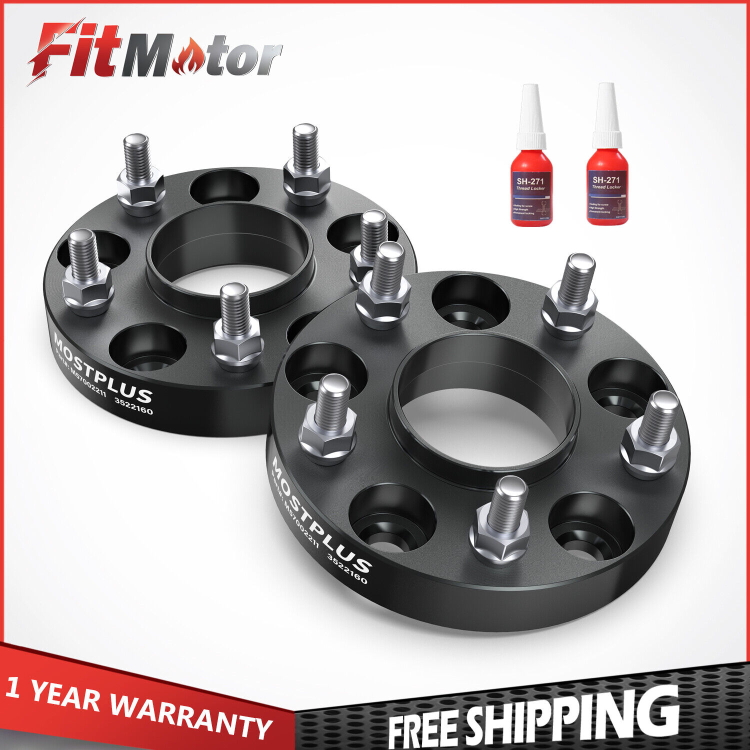 Set(2) 5x114.3mm 1 inch Wheel Spacers Adapter For Infiniti G35 Nissan 350Z 370Z