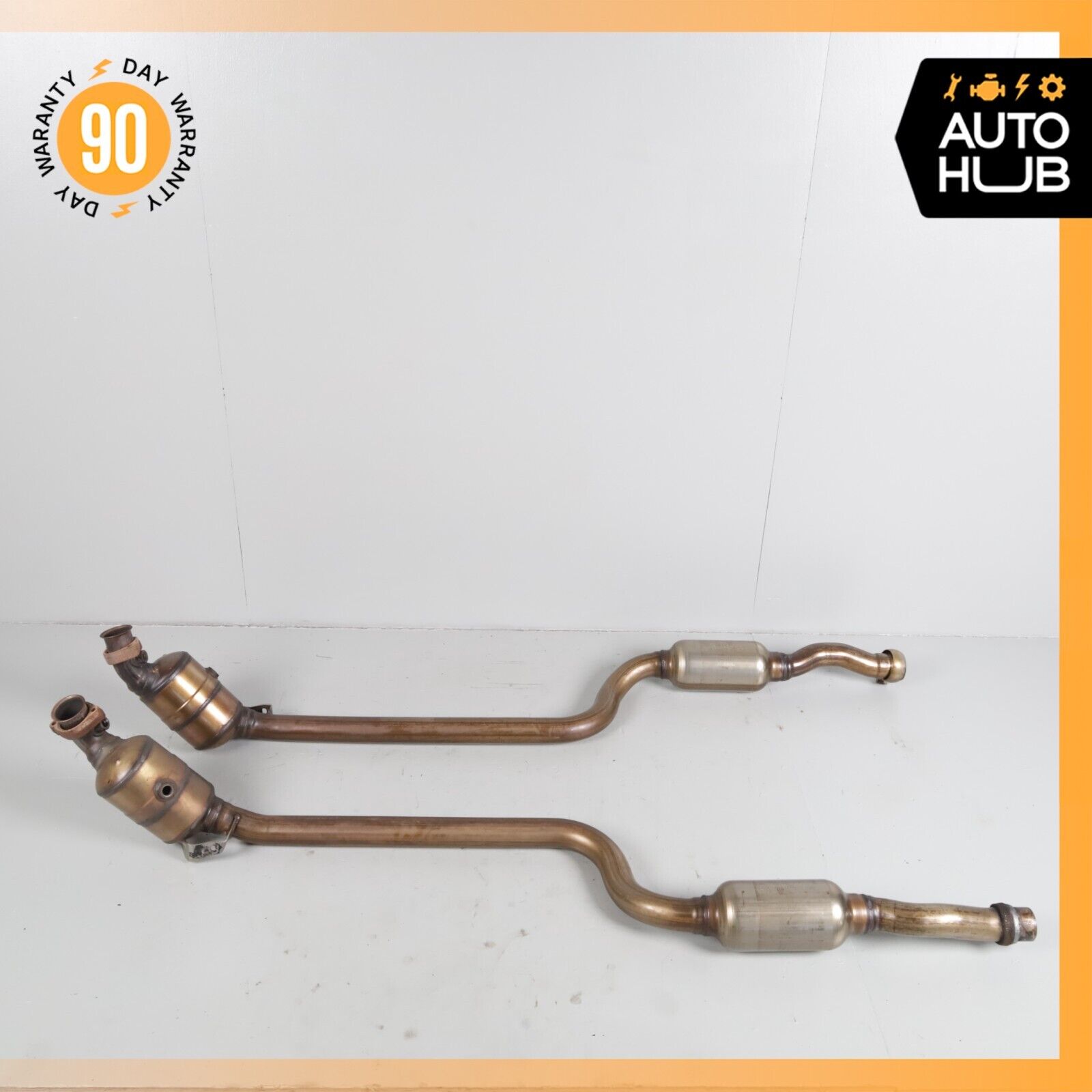Mercedes W204 C300 E350 RWD Engine Exhaust Downpipe Left & Right Side Set OEM