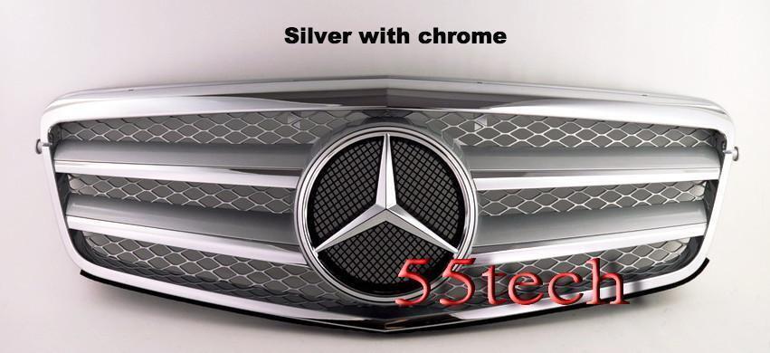Mercedes w212 Grille Front For Grill E-Class E350 Silve Chrome E550 E63 benz✅ ✅ 
