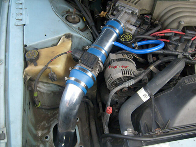 BCP BLUE 1991 1992 1993 Thunderbird 5.0L V8 Cold Air Intake Kit + Filter