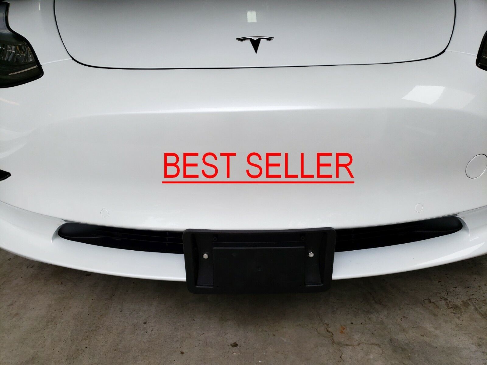 No-Hole Tesla Model 3/Y Front License Plate Installation kit (Stainless Steel)