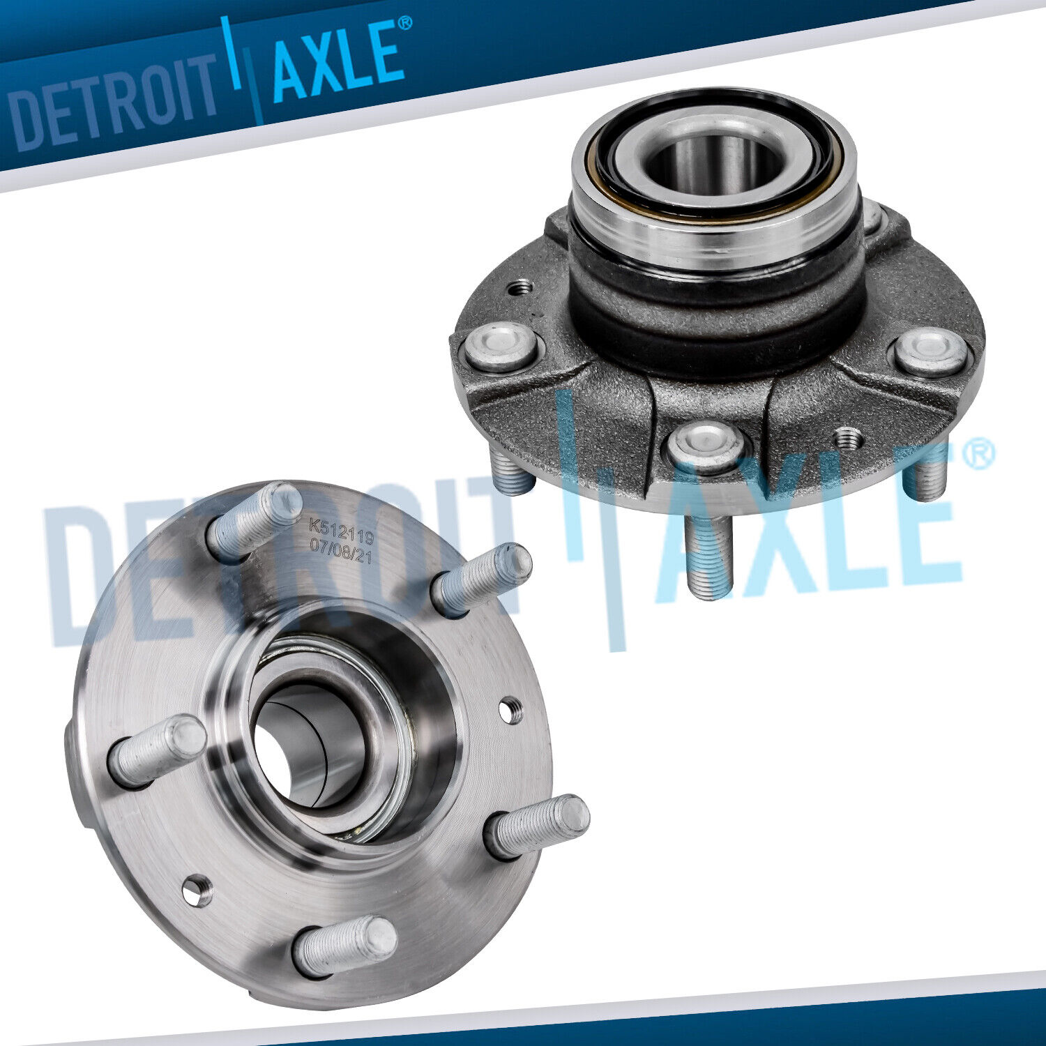 Rear Wheel Bearing and Hubs for 1993 - 2002 Mazda MX-6 626 Ford Probe Non ABS