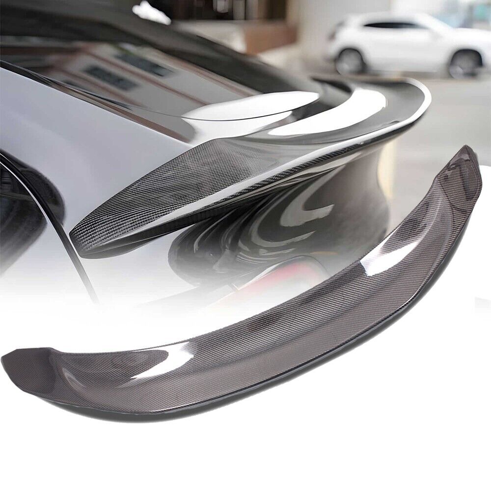 New 100% Real Carbon Fiber V Style Rear Spoiler Wing for 2017-2023 Tesla Model 3