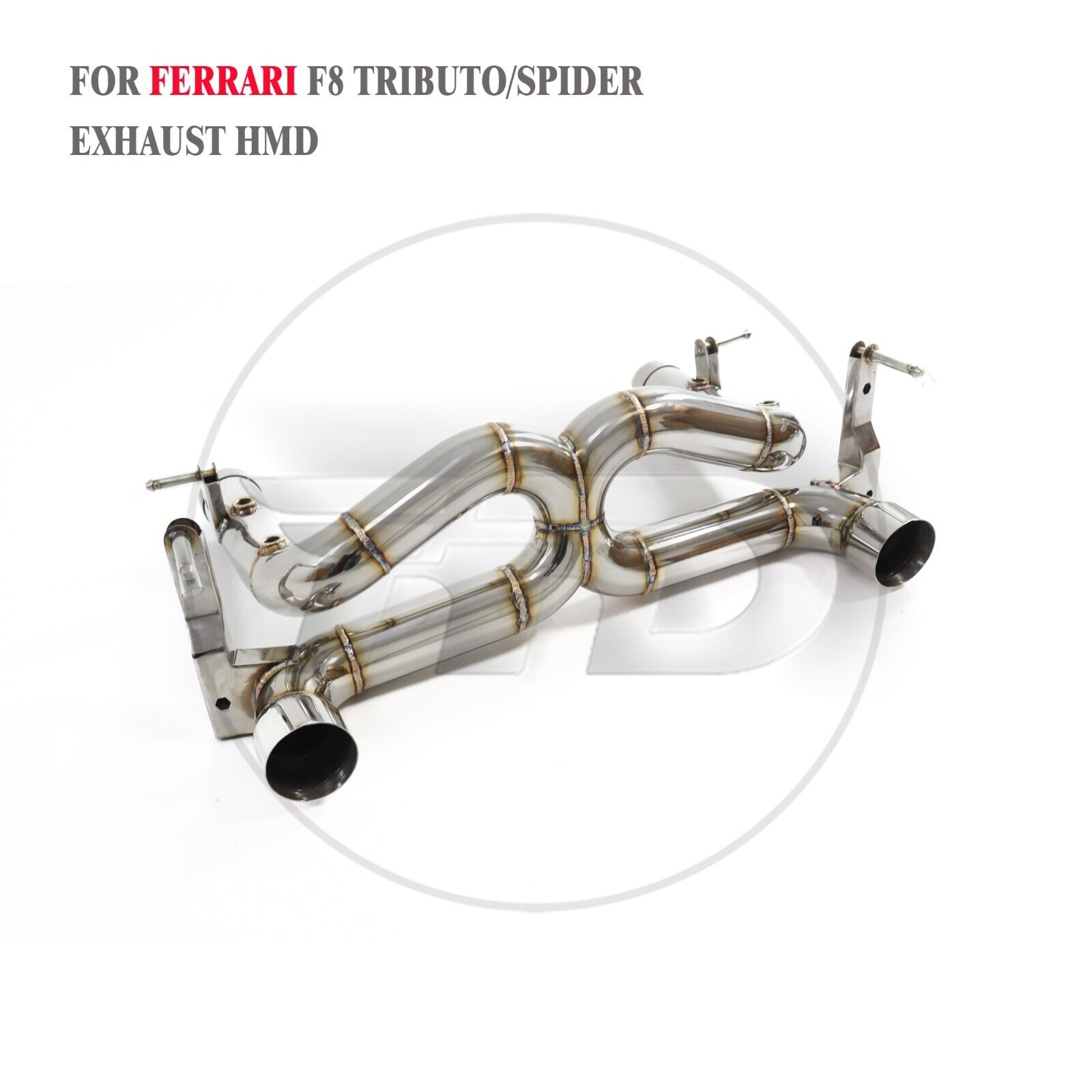 HMD Exhaust Pipe for Ferrari F8 Tributo Spider 3.9T V8