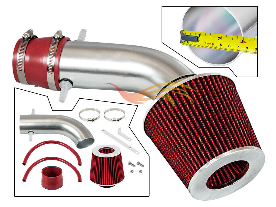 Short Ram Air Intake Kit + RED Filter for 2001-2003 Acura CL/TL Type-S 3.2L