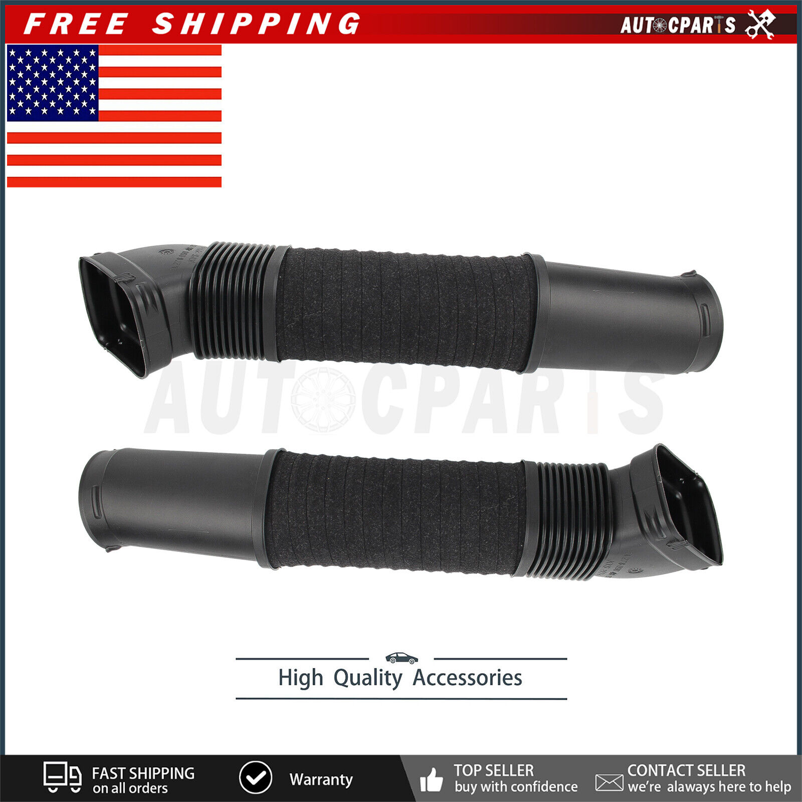 Left & Right Air Intake Duct Hose for Mercedes W216 M278 CL500 CL63AMG 2007-2014