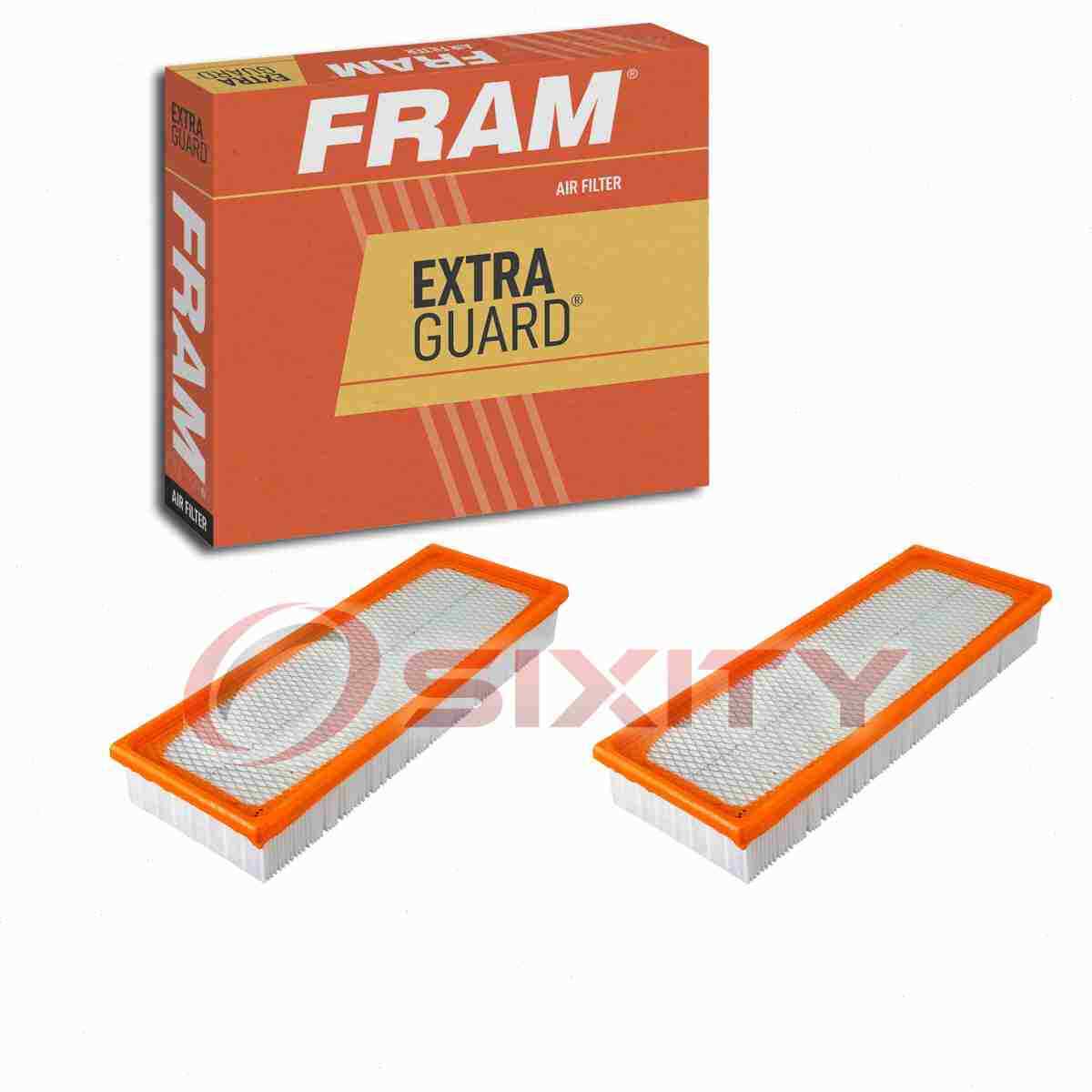 2 pc FRAM Extra Guard Air Filters for 2003-2004 Mercedes-Benz E55 AMG Intake xi