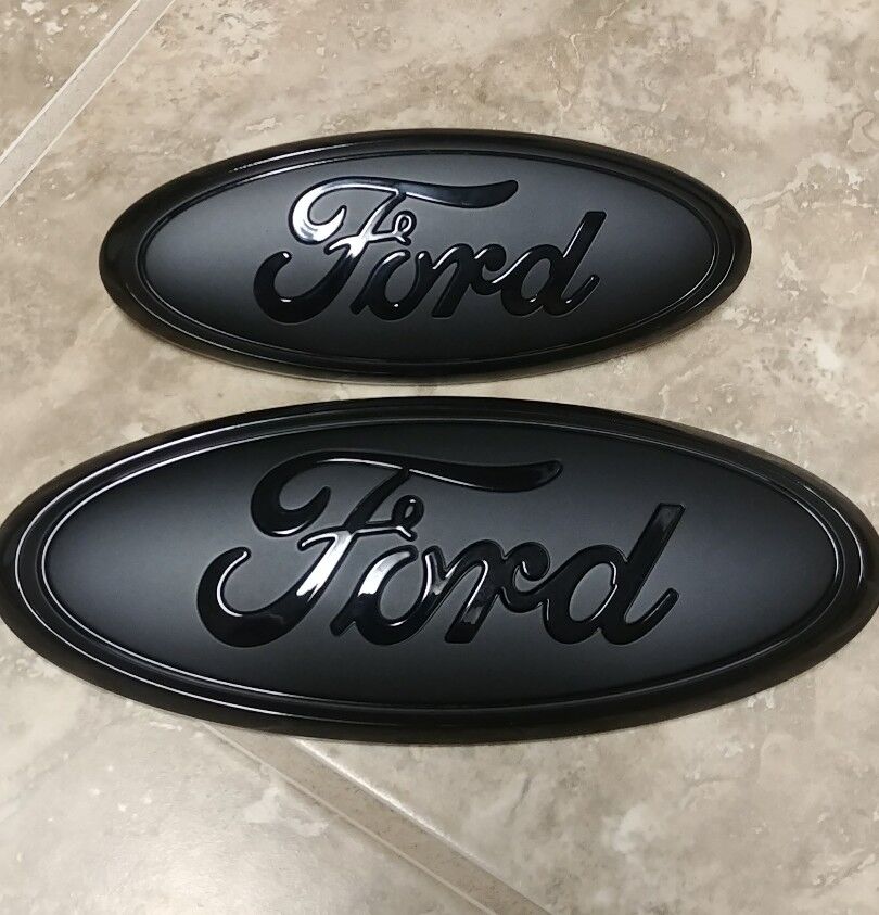 2011-2015 Ford Explorer GRILL AND LIFTGATE  GLOSS/MATTE pair emblem. 9\