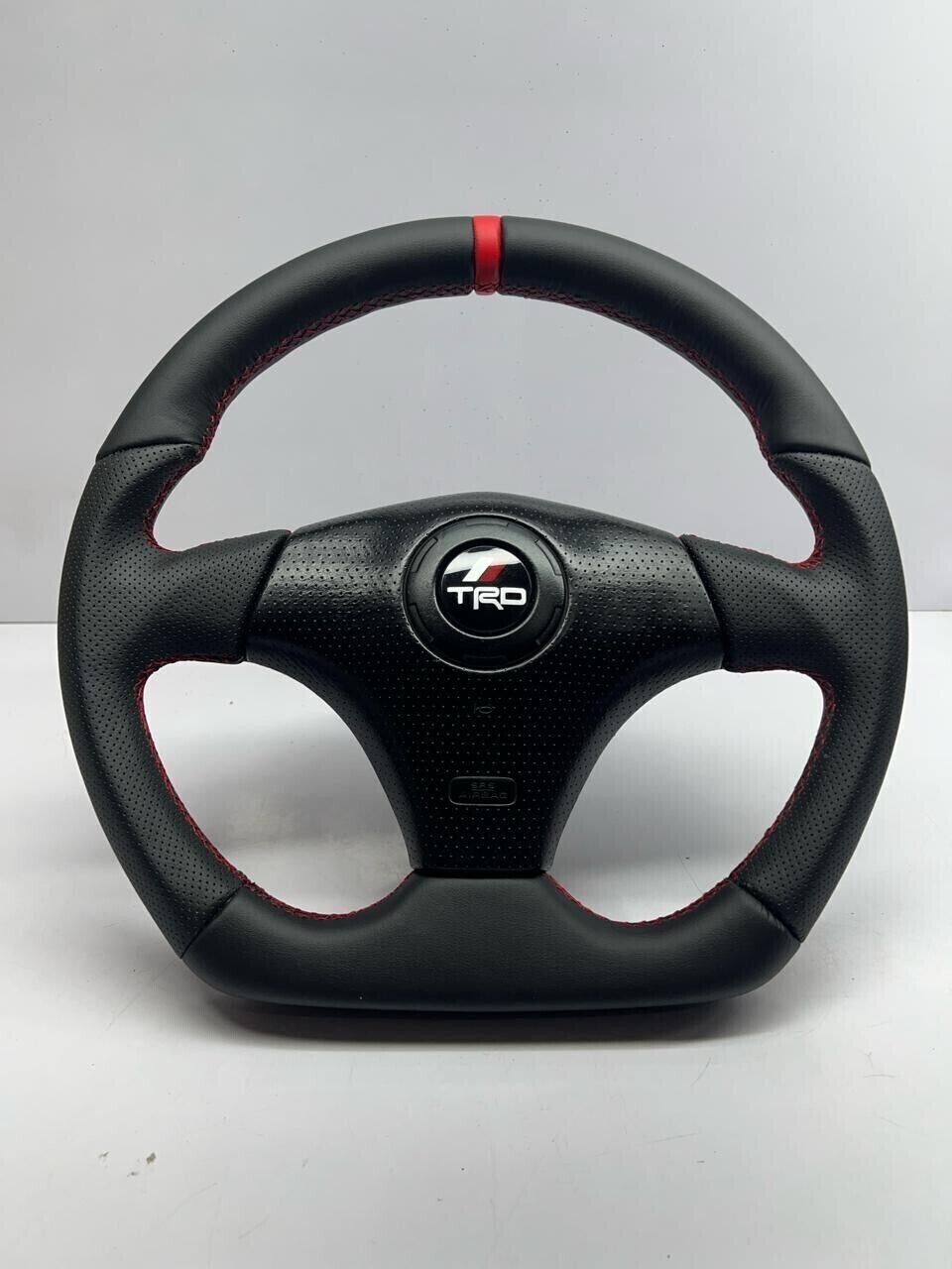 TRD Flat Bottom Steering Wheel For TOYOTA MR-2 SPYDER, CELICA, Supra MK4 JZA80