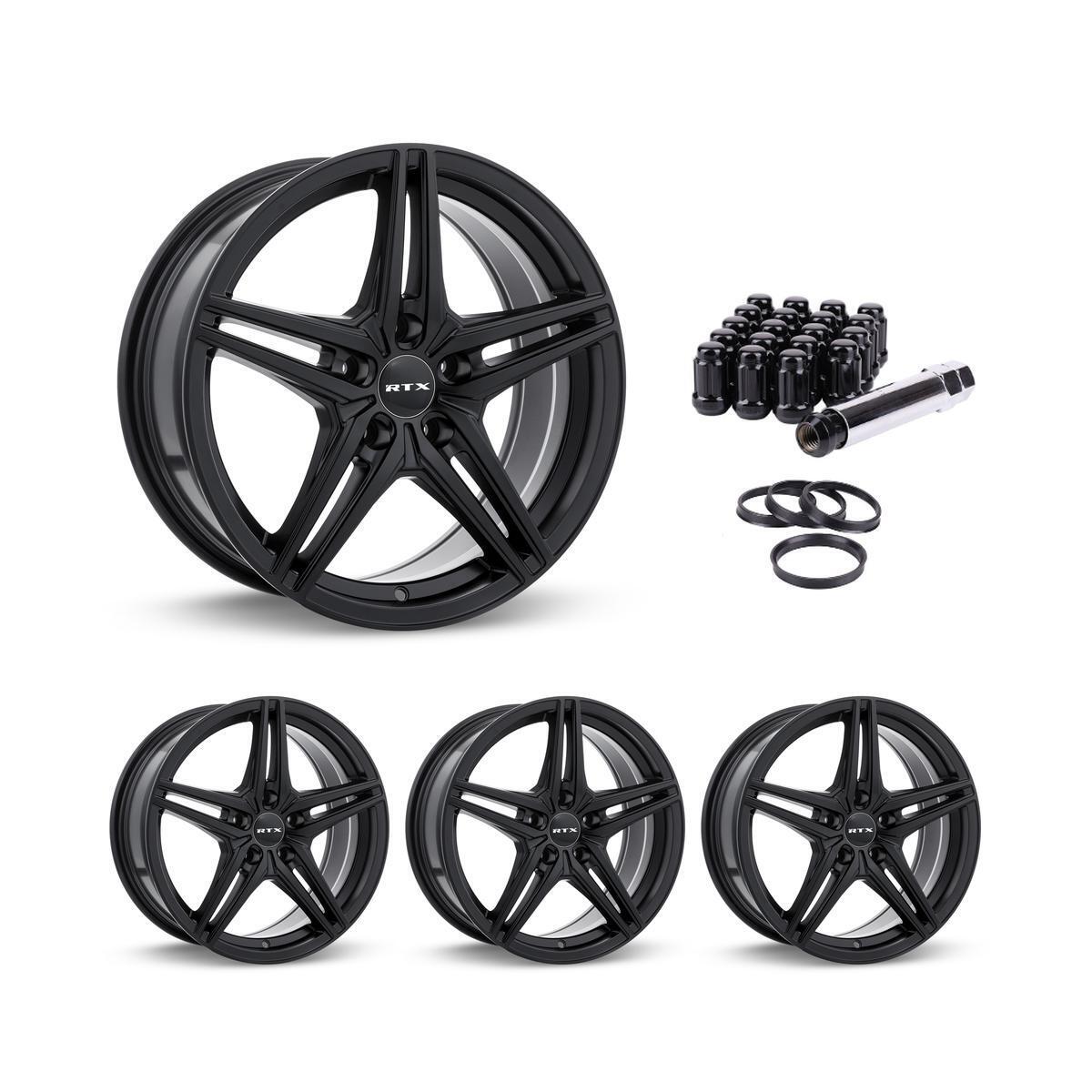 Wheel Rims Set with Black Lug Nuts Kit for 97;99 Lexus SC300 P845779 15 inch