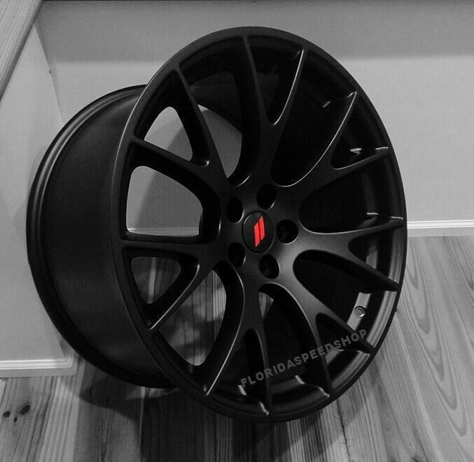Hellcat Satin Matte Black wheels 20x9\