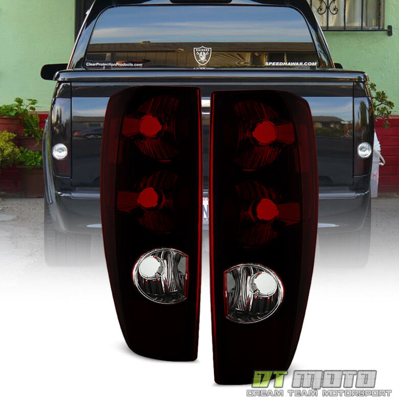 Red Smoke 2004-2012 Chevy Colorado GMC Canyon Tail Lights Lamps Pair Left+Right