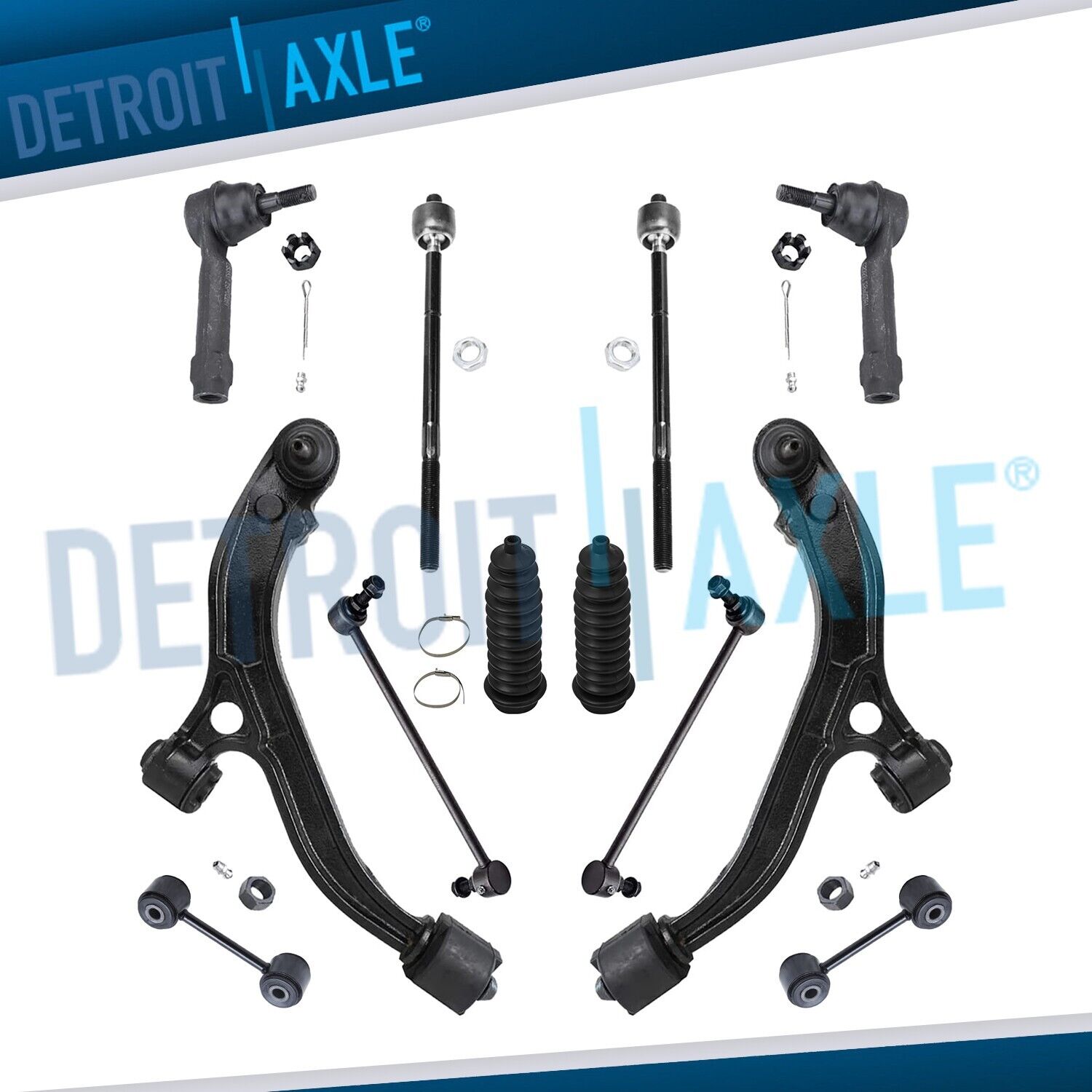 12pc Front & Rear Suspension Kit for 01-04 Grand Caravan Town & Country