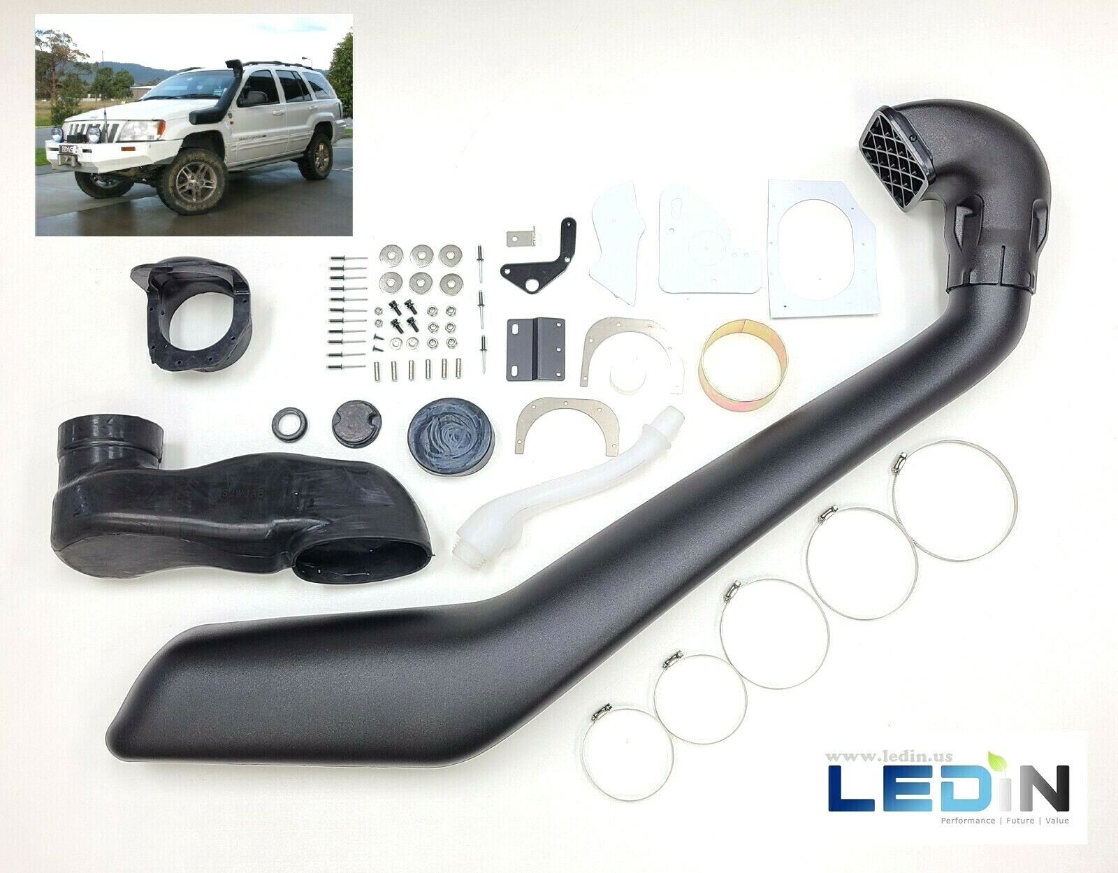 Snorkel Kit For 1999-2004 Jeep Grand Cherokee WJ Air Intake Offroad 4x4 4.0 4.7