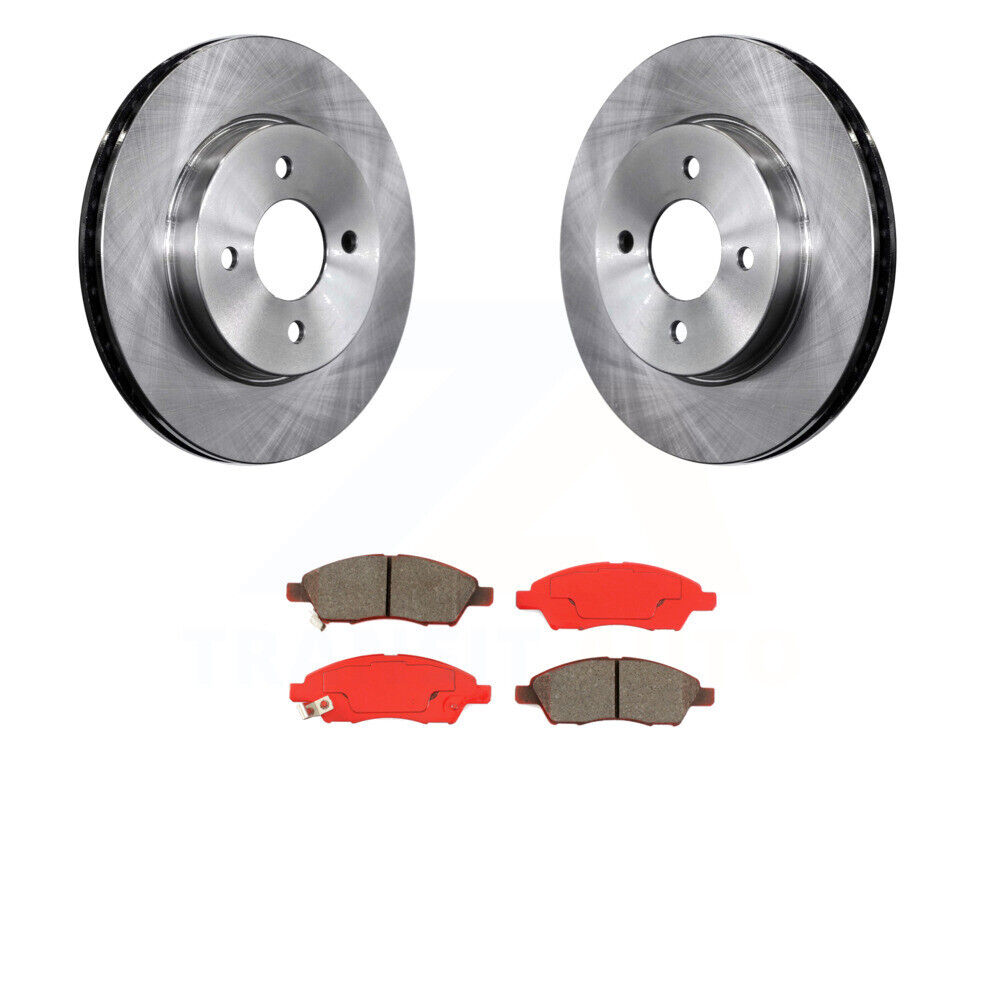 Front Disc Rotors & Semi-Metallic Brake Pads For Nissan Versa Note & Micra FWD