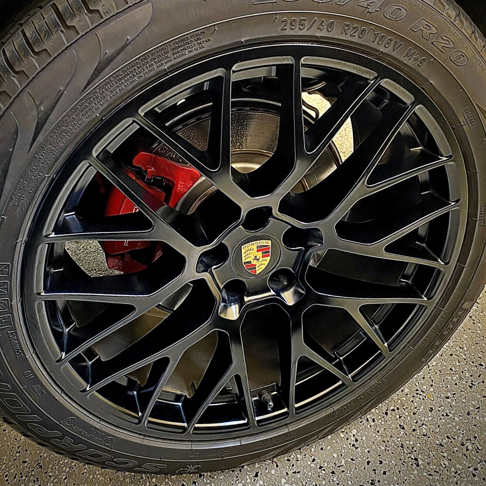 20'' Wheels fit Porsche Macan Spyder Gloss Black Turbo GTS New Rims