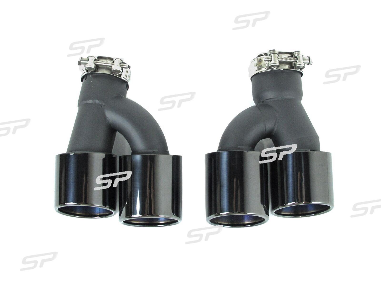 Dual Exhaust Tips Muffler Pipes Black for BMW G30 520i 530i 540i 550i 2017+