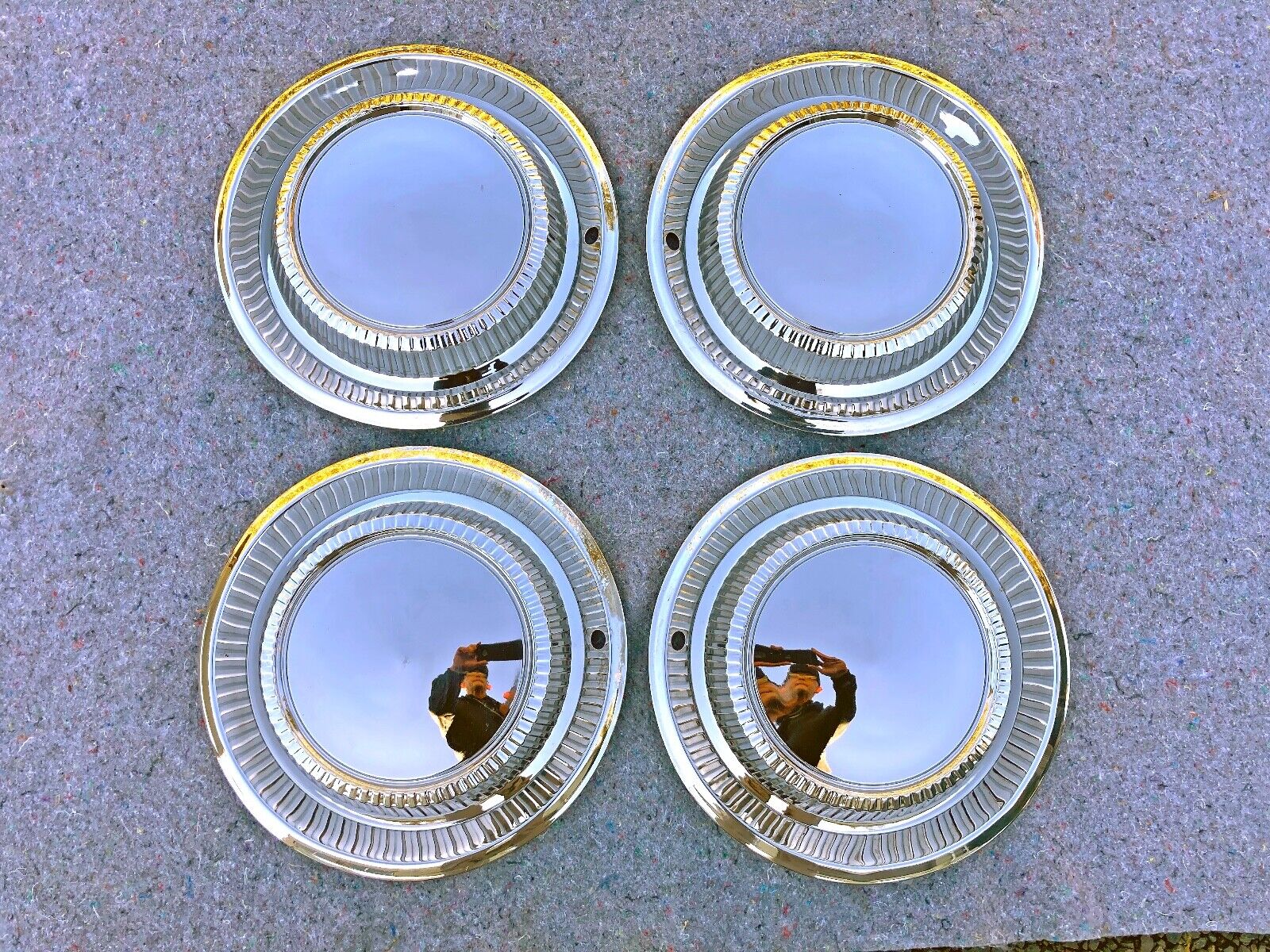 1960 Plymouth Fury Wheel Cover Hub Caps - Polished - Set of 4 - No Reserve & FS