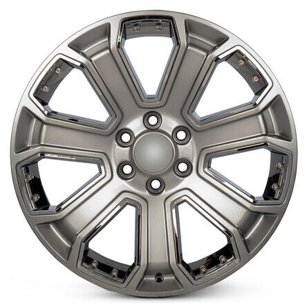 New Wheel For 2015-2023 Chevrolet Tahoe 22 Inch Silver Alloy Rim