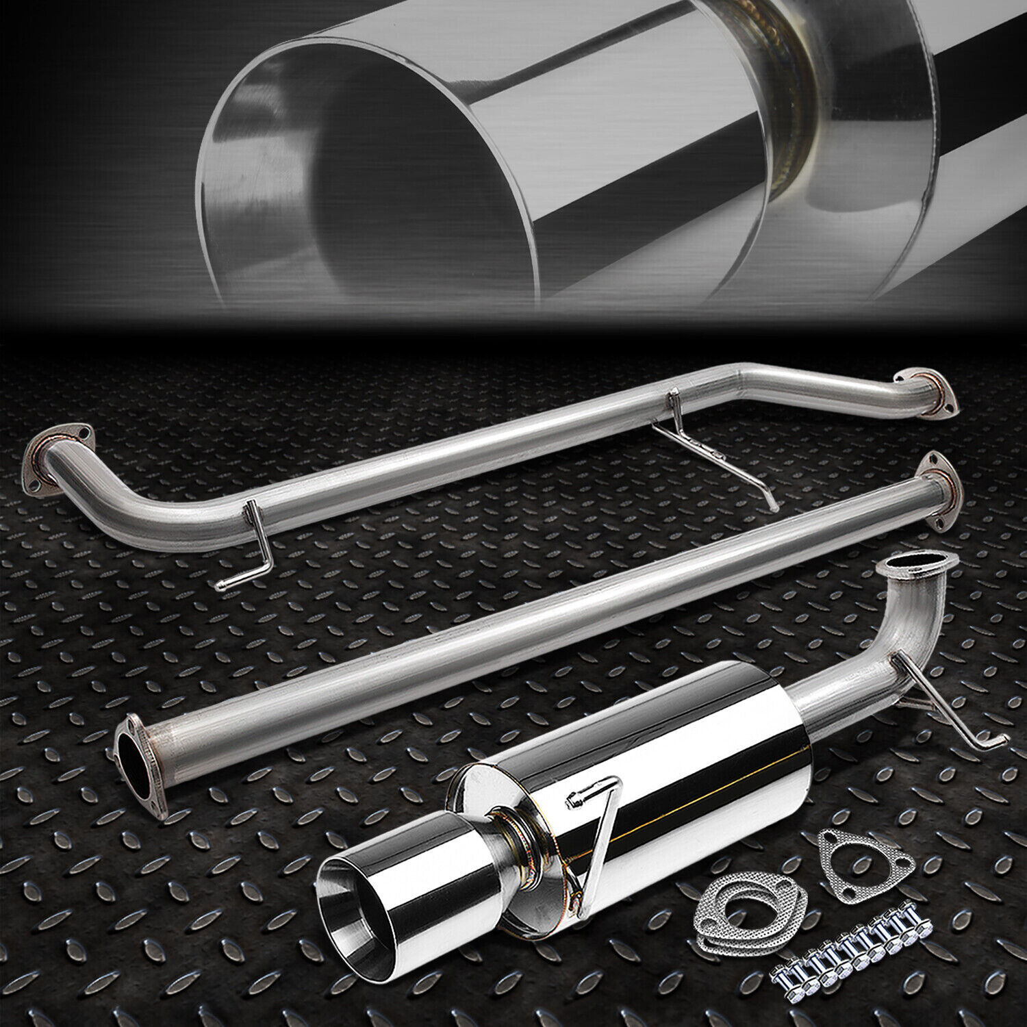FOR 98-02 ACCORD CG3-CG6 F23A STAINLESS 4\