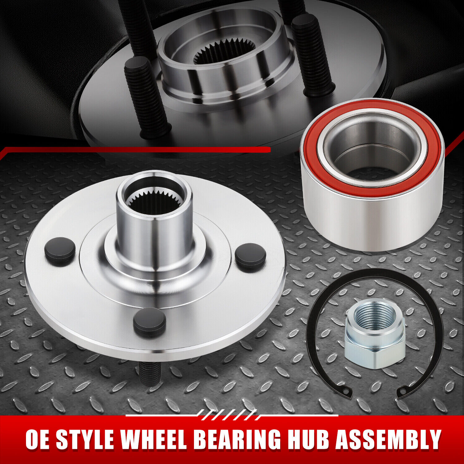 For 94-02 Saturn SC1 SC2 SL SL1 SL2 SW1 SW2 OE Style Front Wheel Bearing & Hub