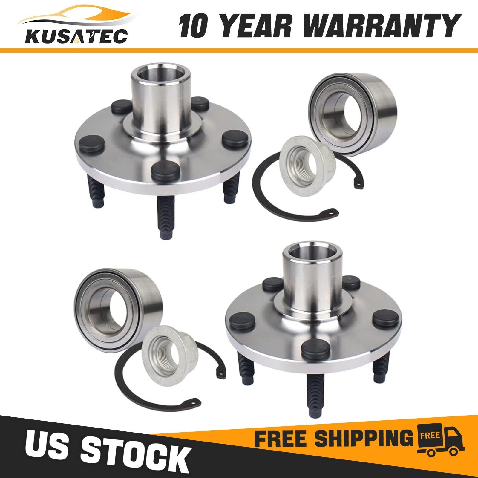 Pair Front Wheel Bearing Hub Assembly for Ford Edge 2007 2008-2010 Lincoln MKX