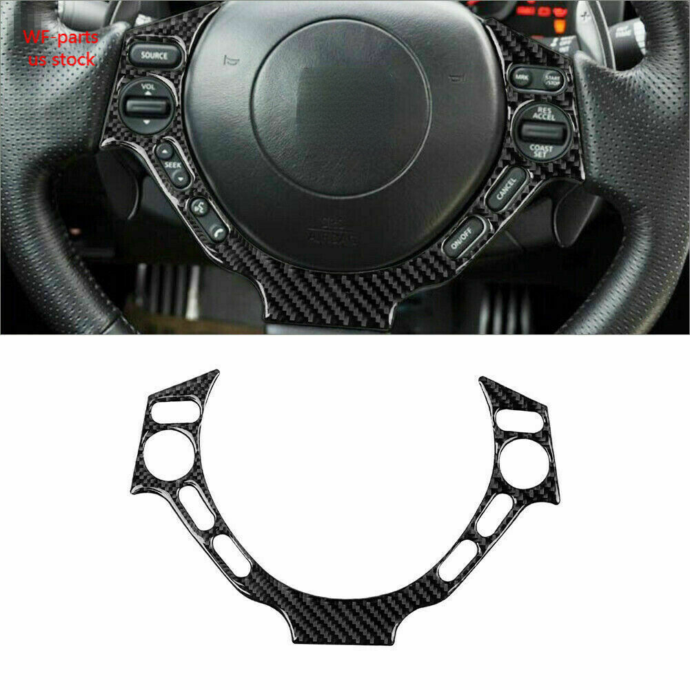 Carbon Fiber Steering Wheel Button Cover Trim For Nissan GT-R R35 2009-2016