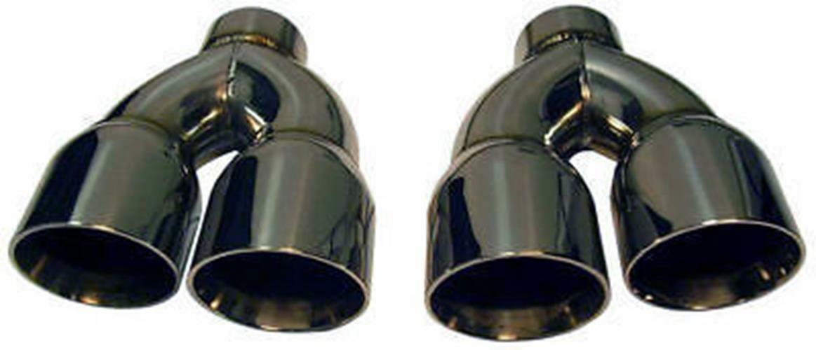 2 STAINLESS STEEL DUAL EXHAUST TIPS PAIR 4.0 3.0 Camaro Trans Am 4\