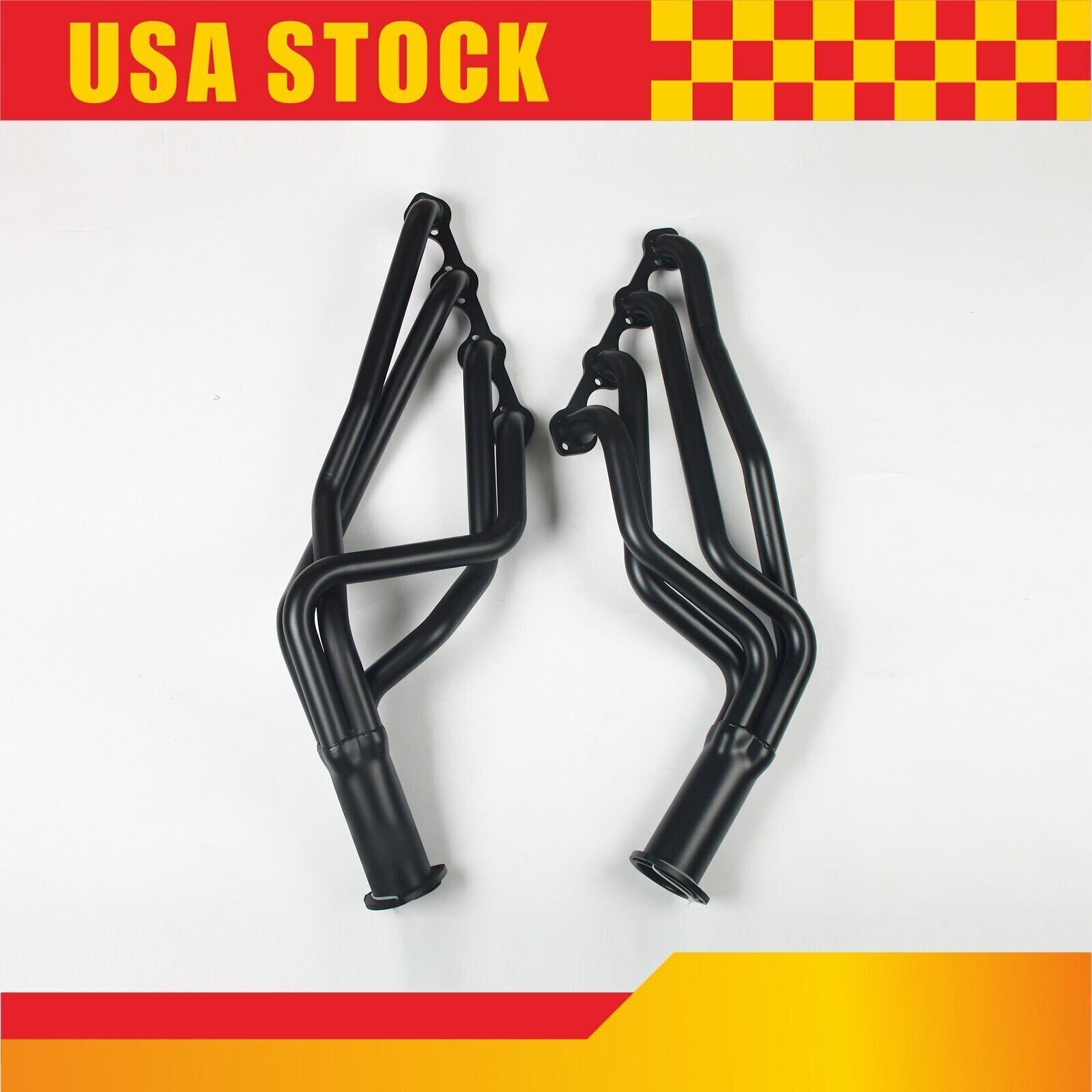 1-1/2'' Exhaust Long Headers for Mustang/Cougar: 351W Black Paint