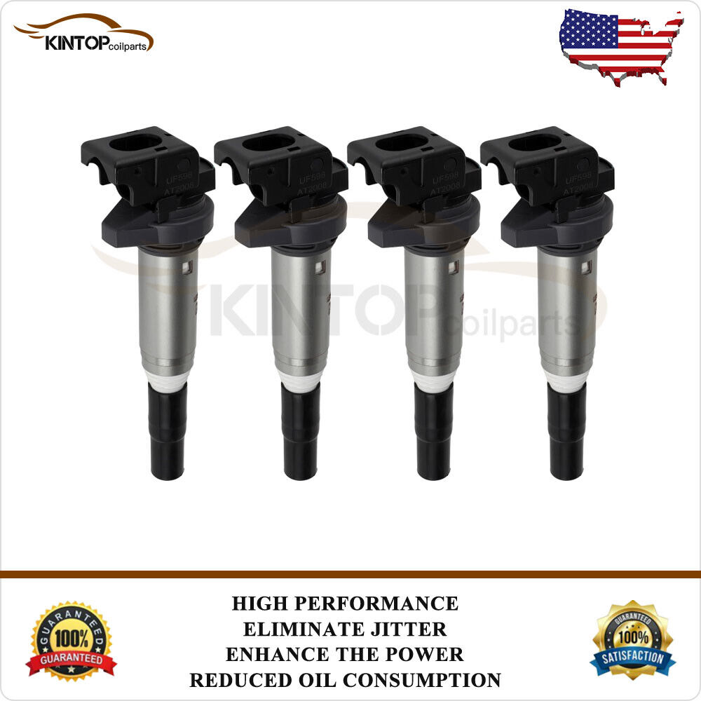 4 Ignition Coil Pack For Mini Cooper 2007-2015 Cooper Countryman Paceman 1.6L