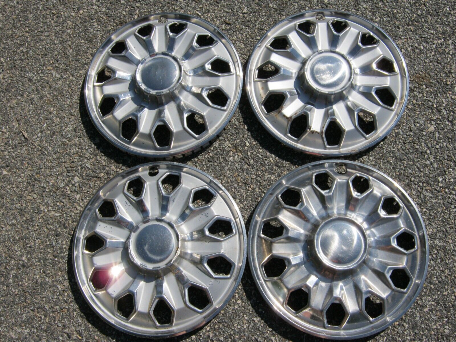 Genuine 1972 to 1976 Toyota Corona Mark II 14 inch hubcaps wheel covers