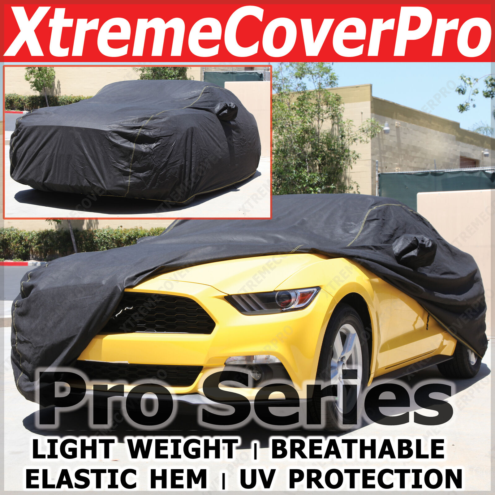 2002 2003 2004 Ford Mustang Coupe Breathable Car Cover w/MirrorPocket