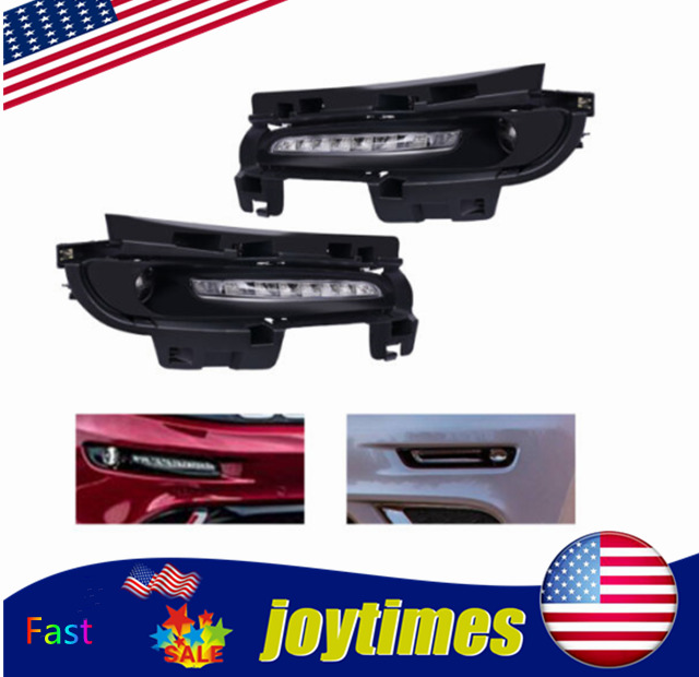 For Jeep Grand Cherokee SRT8 12-16 Front Pair Bumper LED Fog Light Driving Lamps