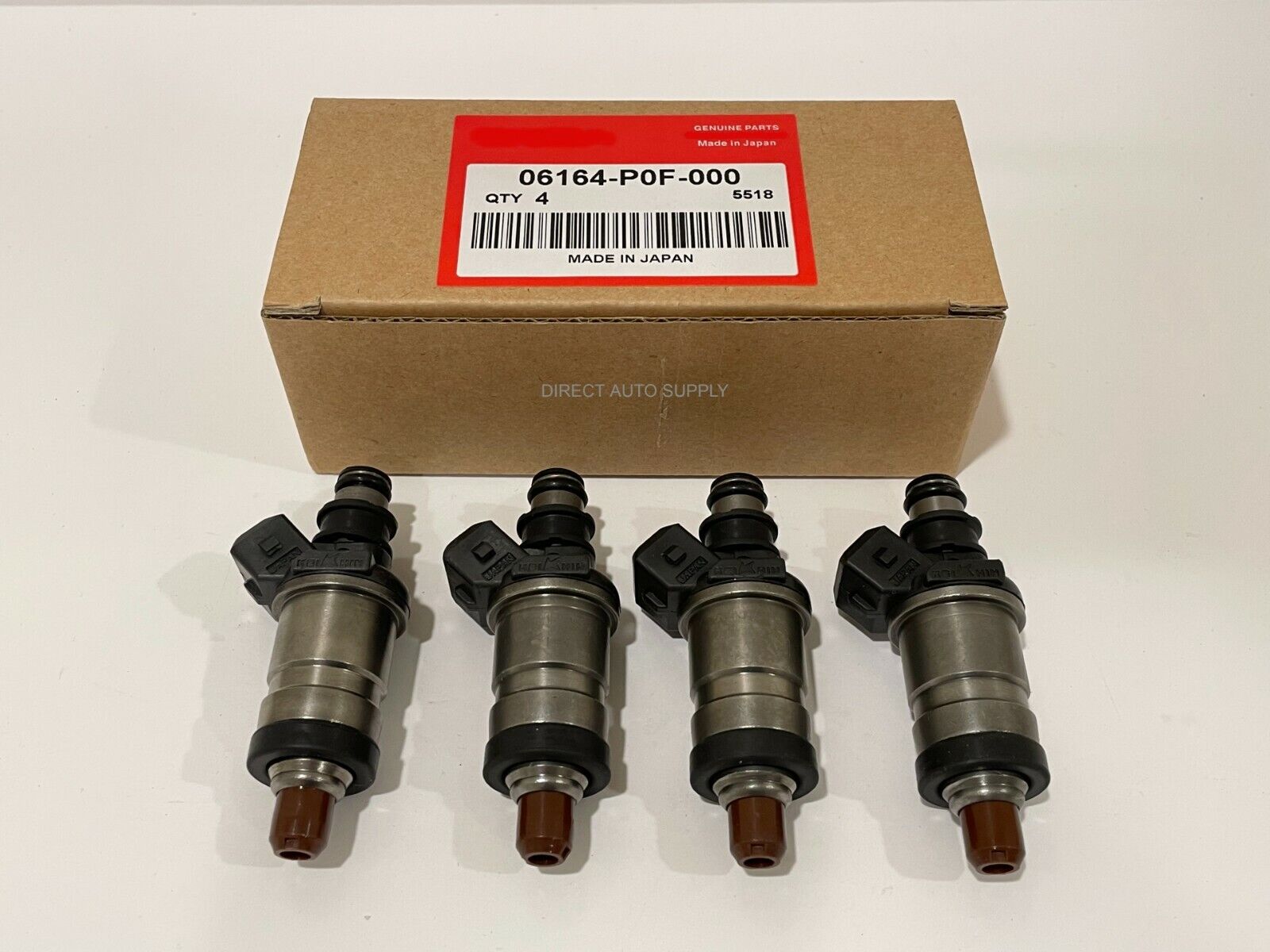 4 OEM NEW FUEL INJECTORS 06164-P0F-000 FOR 93-96 PRELUDE 2.2L