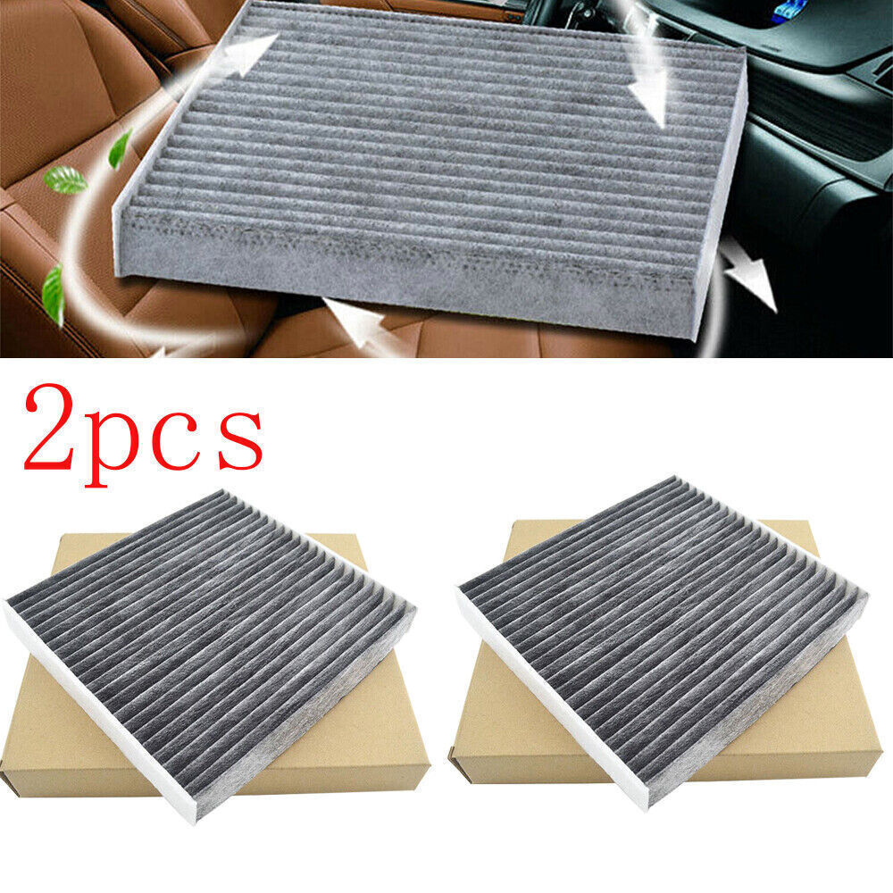 For Toyota A/C CABIN 87139-YZZ20 87139-YZZ08 2 Pcs Activated Carbon AIR FILTER