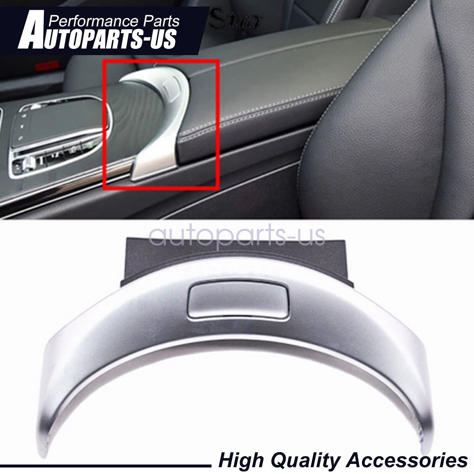 Front Console Cover For 2015 2016 2017 2018 2019 Mercedes-Benz C300 GLC300