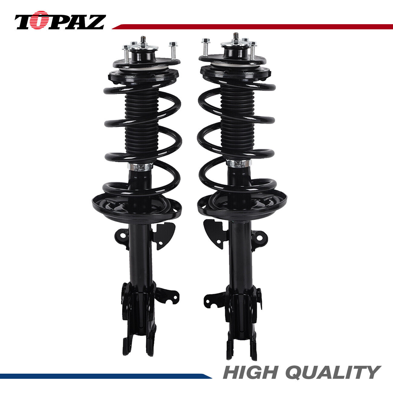 Pair Front Complete Struts Coil Springs for 2007-2013 Acura MDX 2010-2013 ZDX
