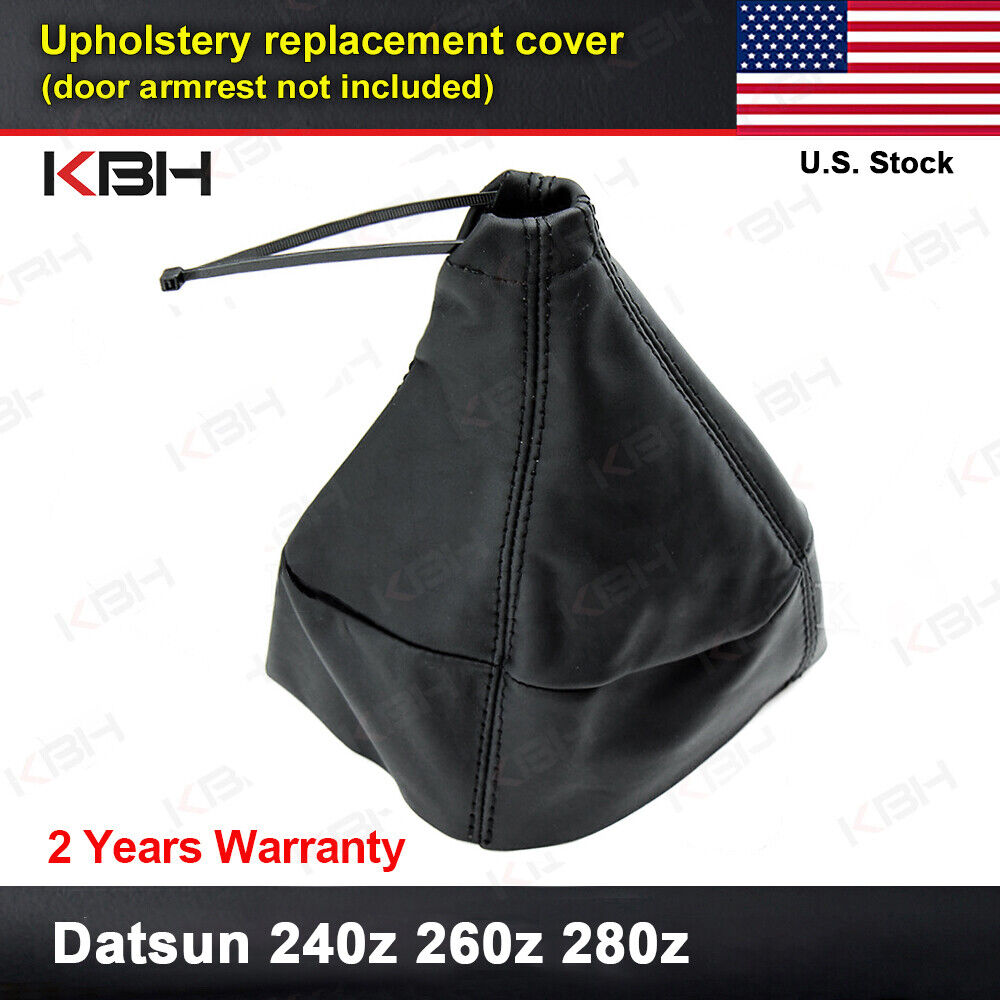 Manual Shifter Shift Boot Replacement PU Leather For Datsun 240z 260z 280z Black
