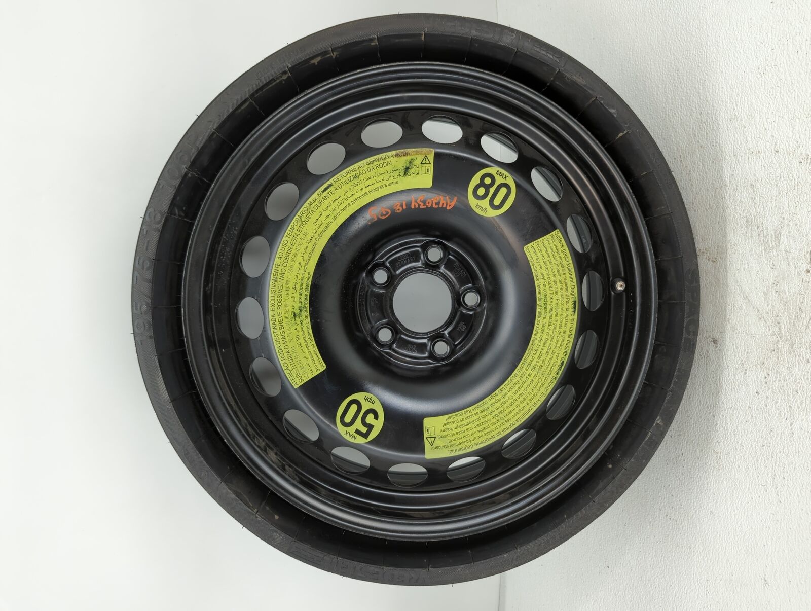 2018-2022 Audi Q5 Spare Donut Tire Wheel Rim Oem FJMC6