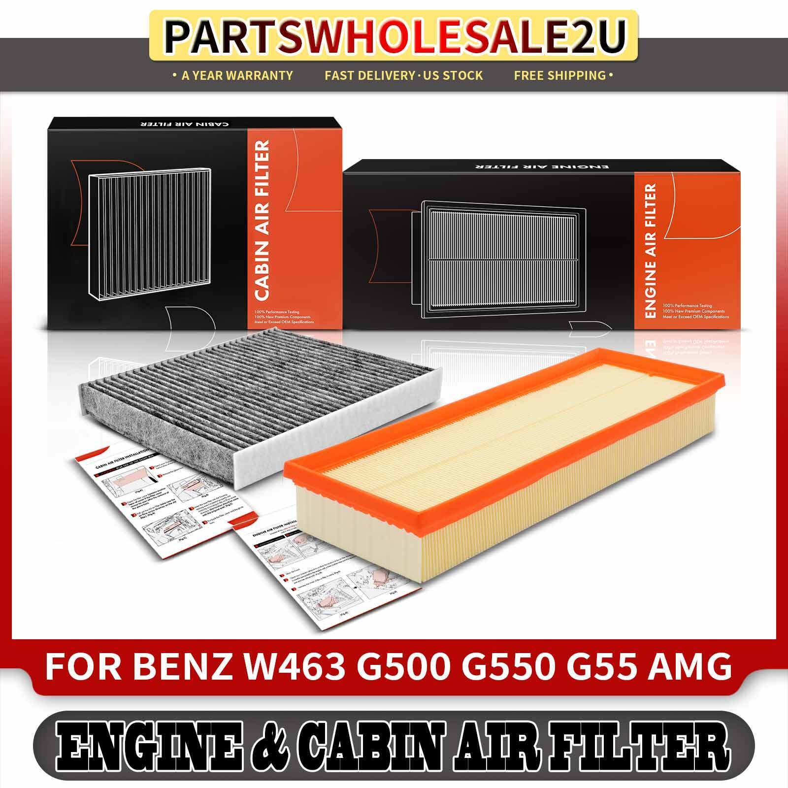 Engine & Cabin Air Filter for Mercedes-Benz W463 G500 5.0L G550 G55 AMG 5.5L